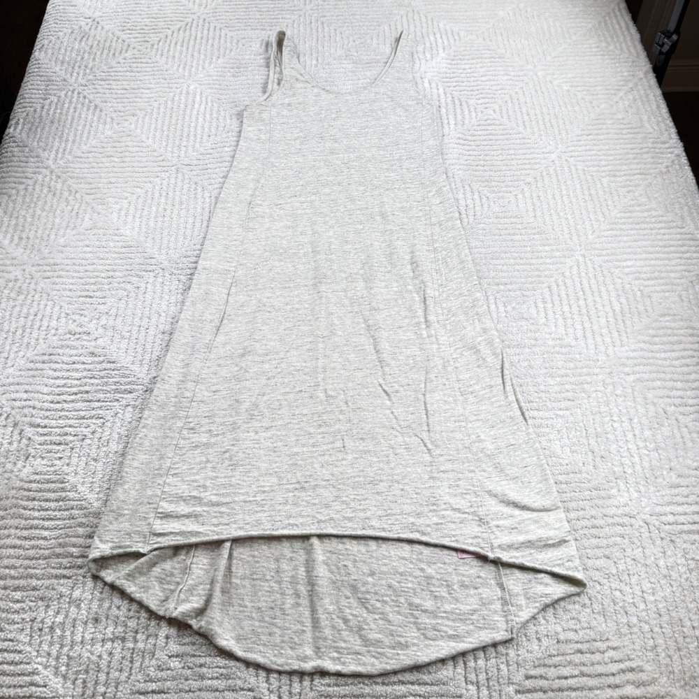 Calypso St Barth Maxi Dress Womens S Grey Linen Coastal Boho Resort Lagenlook